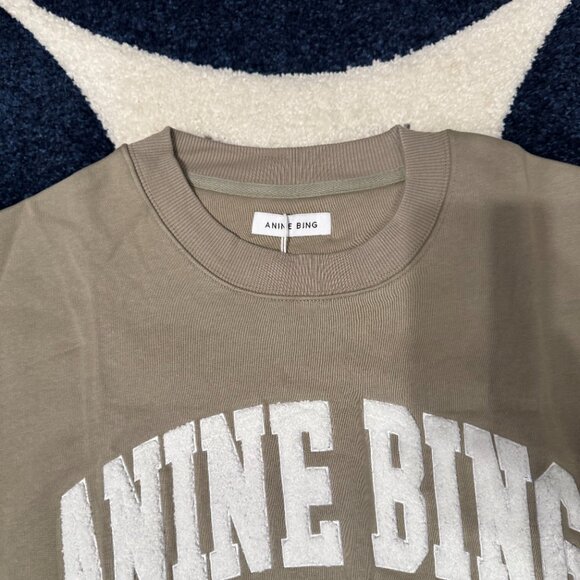 Anine Bing Sport Bean Paste Ash Sweater Womens Medium - Picture 2 of 4